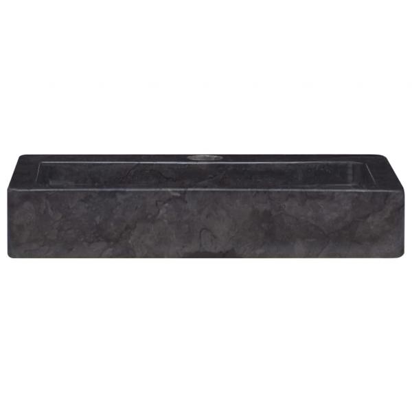 Wandwaschbecken Schwarz 38x24x6,5 cm Marmor