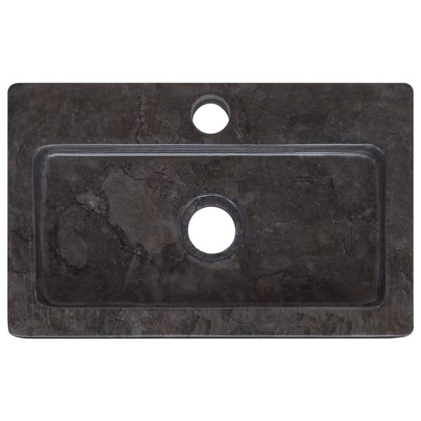 Wandwaschbecken Schwarz 38x24x6,5 cm Marmor
