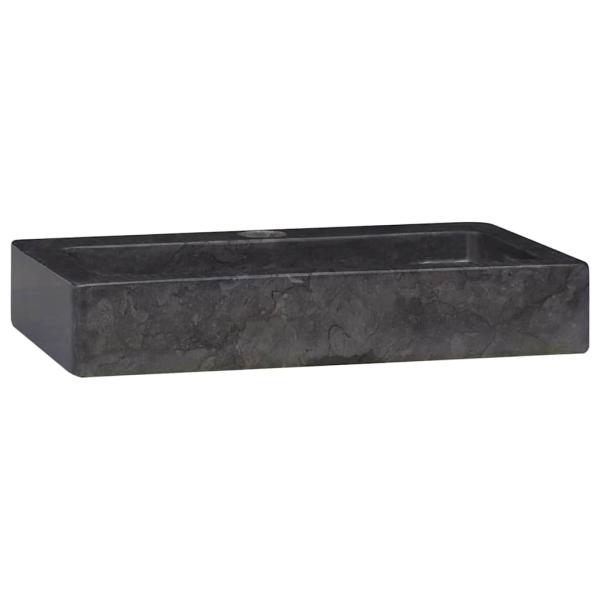 Wandwaschbecken Schwarz 38x24x6,5 cm Marmor