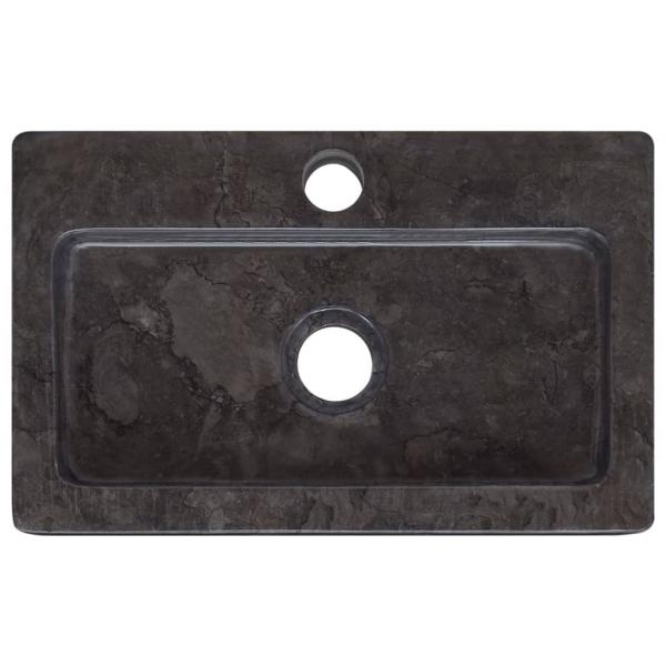 Wandwaschbecken Schwarz 38x24x6,5 cm Marmor