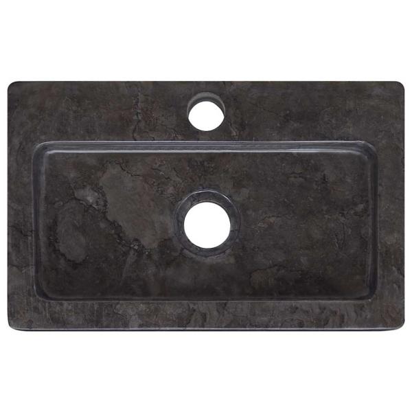 Wandwaschbecken Schwarz 38x24x6,5 cm Marmor