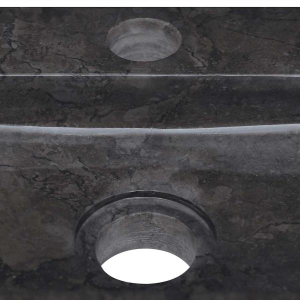 Wandwaschbecken Schwarz 38x24x6,5 cm Marmor