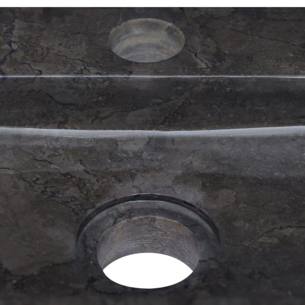 Wandwaschbecken Schwarz 38x24x6,5 cm Marmor