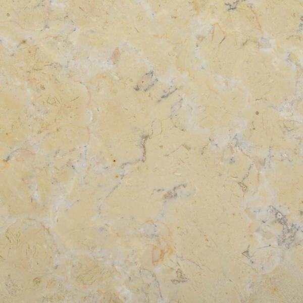 Tischplatte Creme Ø40x2,5 cm Marmor 