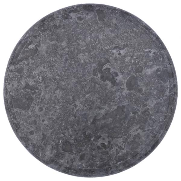 Tischplatte Grau Ø40x2,5 cm Marmor 