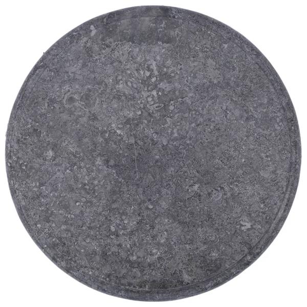 Tischplatte Grau Ø40x2,5 cm Marmor 