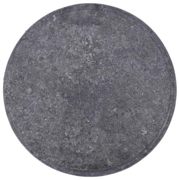 Tischplatte Grau Ø40x2,5 cm Marmor 