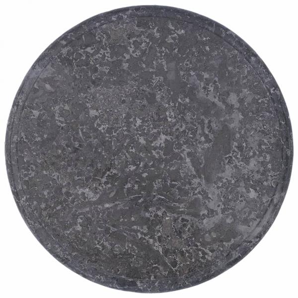 Tischplatte Grau Ø40x2,5 cm Marmor 