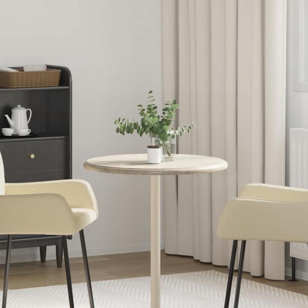 ARDEBO.de - Tischplatte Grau Ø60x2,5 cm Marmor