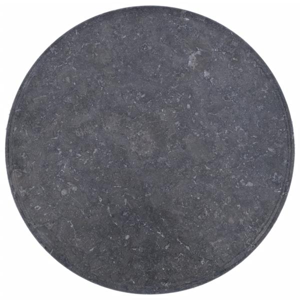 Tischplatte Grau Ø60x2,5 cm Marmor