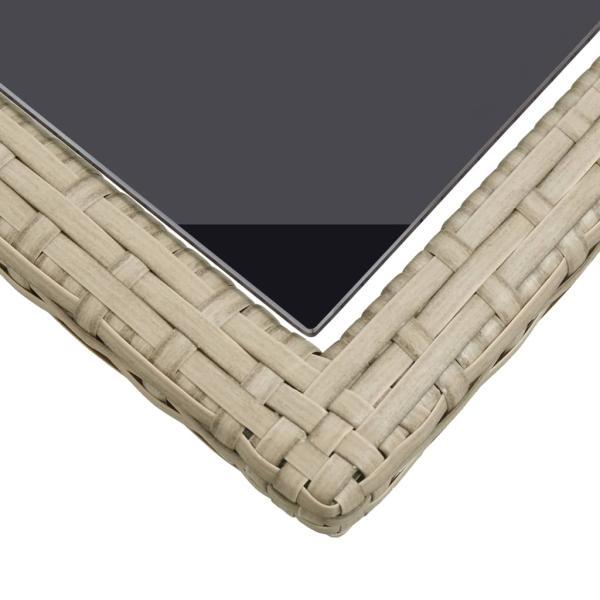 3-tlg. Garten-Essgruppe Beige