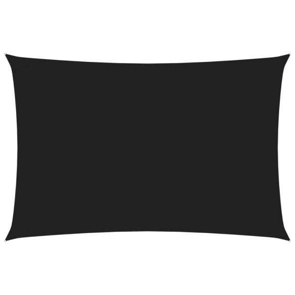 Sonnensegel Oxford-Gewebe Rechteckig 2x4,5 m Schwarz