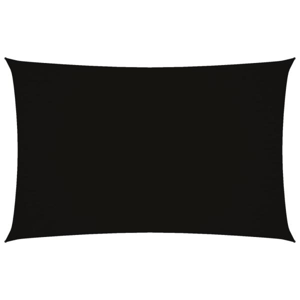 Sonnensegel Oxford-Gewebe Rechteckig 2x4,5 m Schwarz