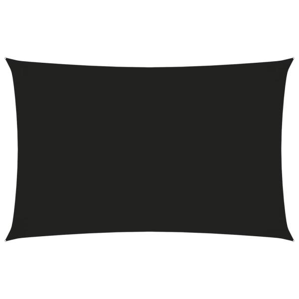 Sonnensegel Oxford-Gewebe Rechteckig 2x5 m Schwarz