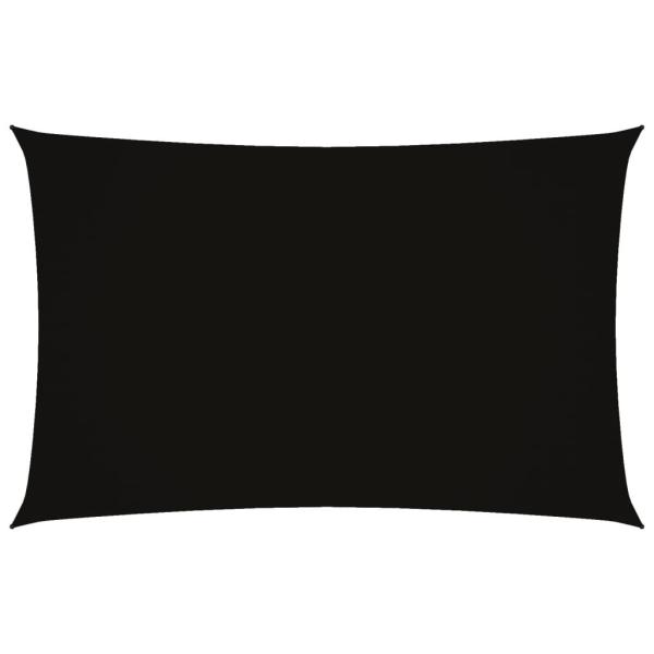 Sonnensegel Oxford-Gewebe Rechteckig 2x5 m Schwarz