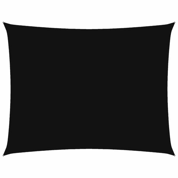 Sonnensegel Oxford-Gewebe Rechteckig 3,5x5 m Schwarz
