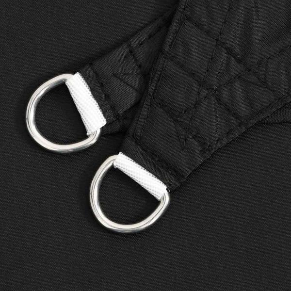 Sonnensegel Oxford-Gewebe Rechteckig 3,5x5 m Schwarz