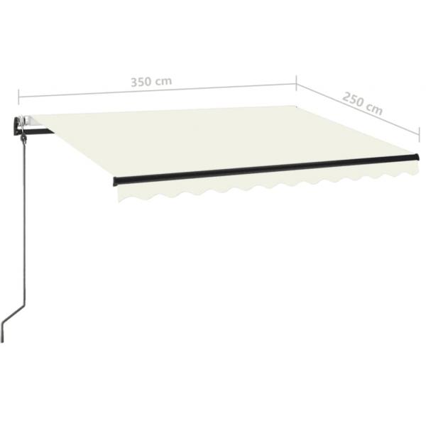 Markise Automatisch Einziehbar 350x250 cm Creme