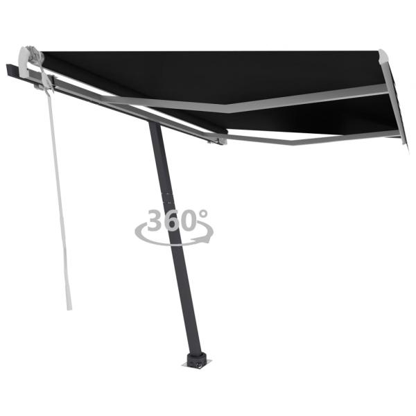 ARDEBO.de - Standmarkise Manuell Einziehbar 350x250 cm Anthrazit