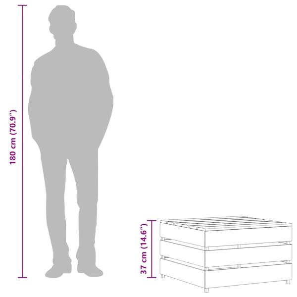 Garten-Palettentische 2 Stk. Imprägniertes Kiefernholz