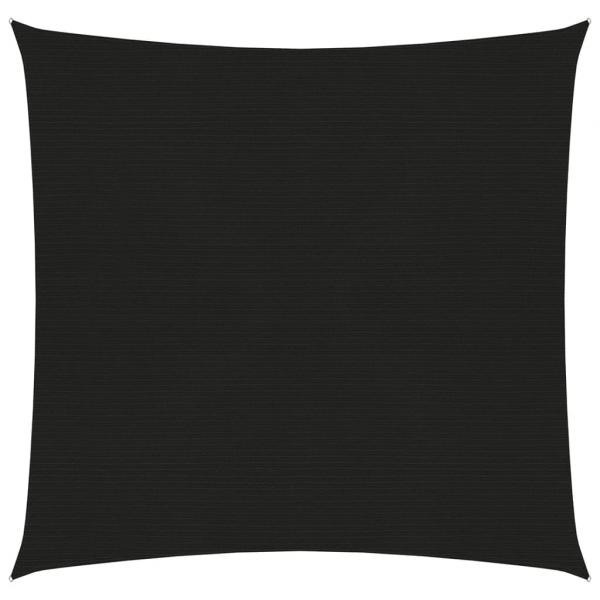 ARDEBO.de - Sonnensegel 160 g/m² Schwarz 2,5x2,5 m HDPE