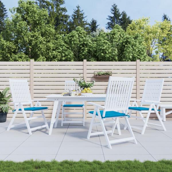 ARDEBO.de - Gartenstuhl-Kissen 6 Stk. Blau 40x40x3 cm Oxford-Gewebe