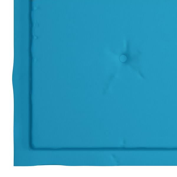 Gartenstuhl-Kissen 6 Stk. Blau 40x40x3 cm Oxford-Gewebe