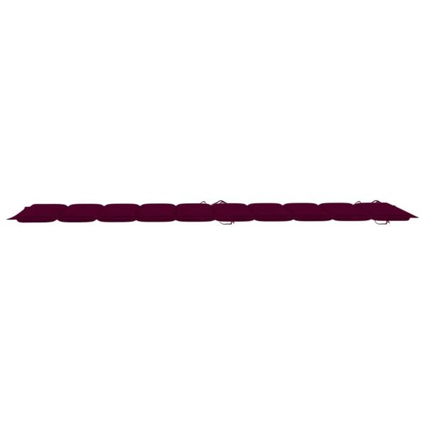 Sonnenliegen-Auflage Weinrot 186x58x3 cm Oxford-Gewebe