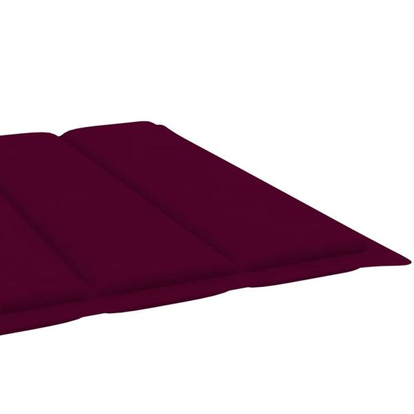 Klappbare Sonnenliege mit Auflage Akazie Massivholz 
