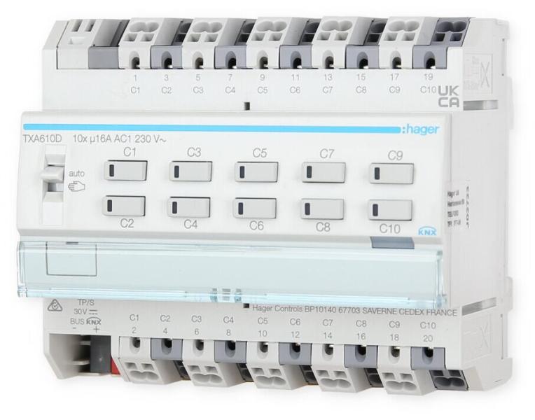 Hager TXA610D Schalt/Jalousieausgang easy10/5fach
