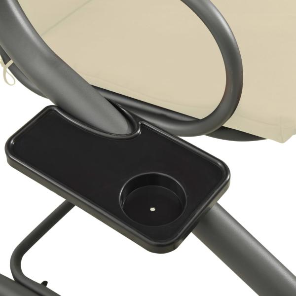 Hollywoodschaukel mit Sonnendach Sandweiß