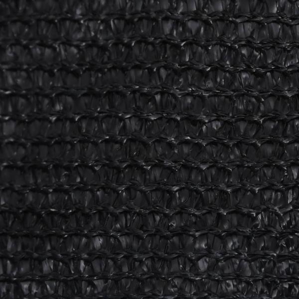 Sonnensegel 160 g/m² Schwarz 4,5x4,5x4,5 m HDPE