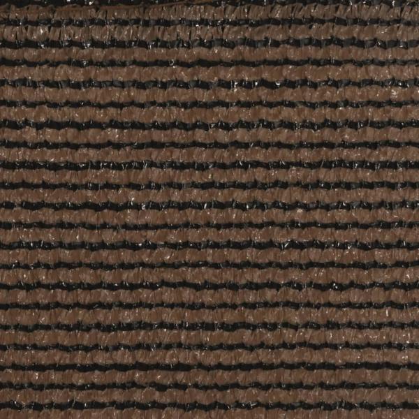 Sonnensegel 160 g/m² Braun 3x4x4 m HDPE