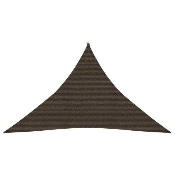 ARDEBO.de - Sonnensegel 160 g/m² Braun 3,5x3,5x4,9 m HDPE