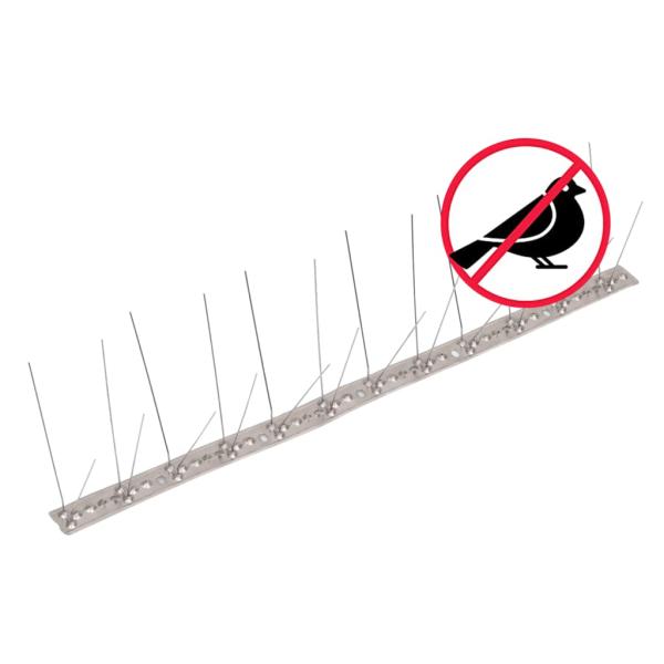 20-tlg. Taubenabwehr Spikes-Set Edelstahl 10 m 4-reihig