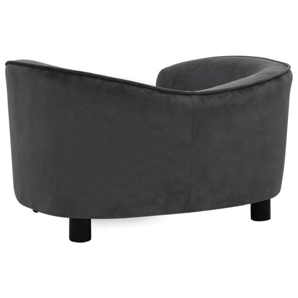 Hundesofa Dunkelgrau 69x49x40 cm Plüsch   