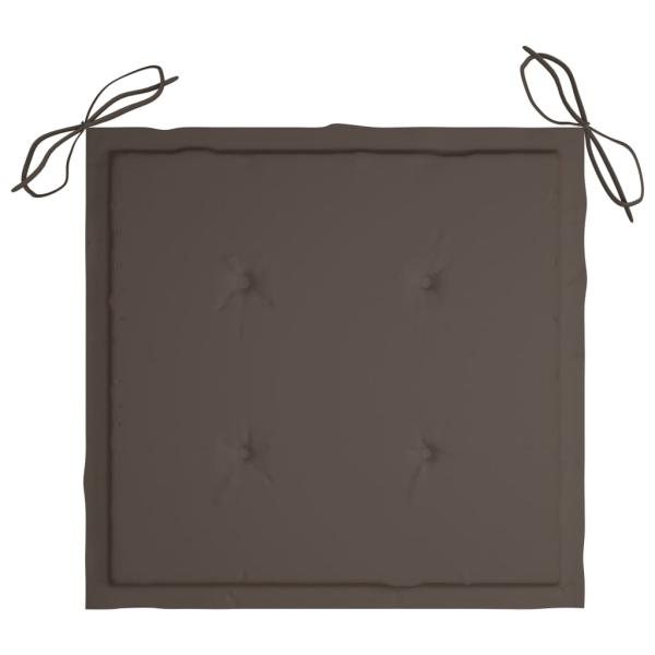 Gartenstühle 6 Stk. mit Kissen Massivholz Teak