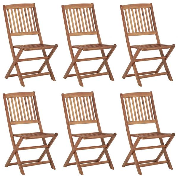 ARDEBO.de - Klappbare Gartenstühle 6 Stk. Massivholz Akazie