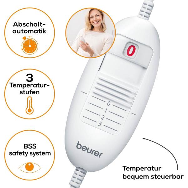Beurer HK 35 Heizkissen, 100W, 3 Temperaturstufen (26001)