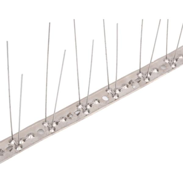 20-tlg. Taubenabwehr Spikes-Set Edelstahl 10 m 2-reihig