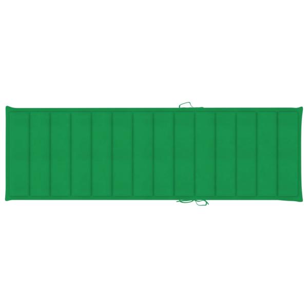 Sonnenliegen 2 Stk. mit Auflagen Massivholz Akazie