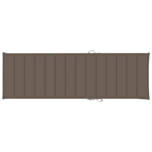 Sonnenliegen 2 Stk. mit Auflagen Massivholz Akazie