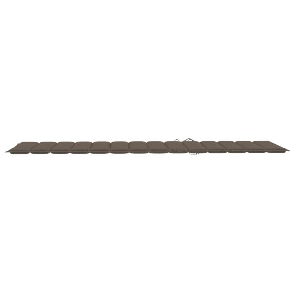 Sonnenliegen 2 Stk. mit Auflagen Massivholz Akazie