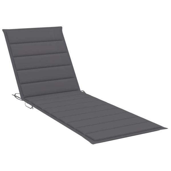 Sonnenliegen 2 Stk. mit Tisch und Auflagen Massivholz Akazie