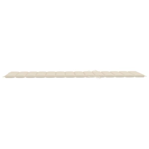 Sonnenliegen 2 Stk. mit Tisch und Auflagen Massivholz Akazie