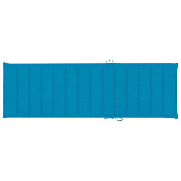 Sonnenliegen 2 Stk. mit Tisch und Auflagen Massivholz Akazie