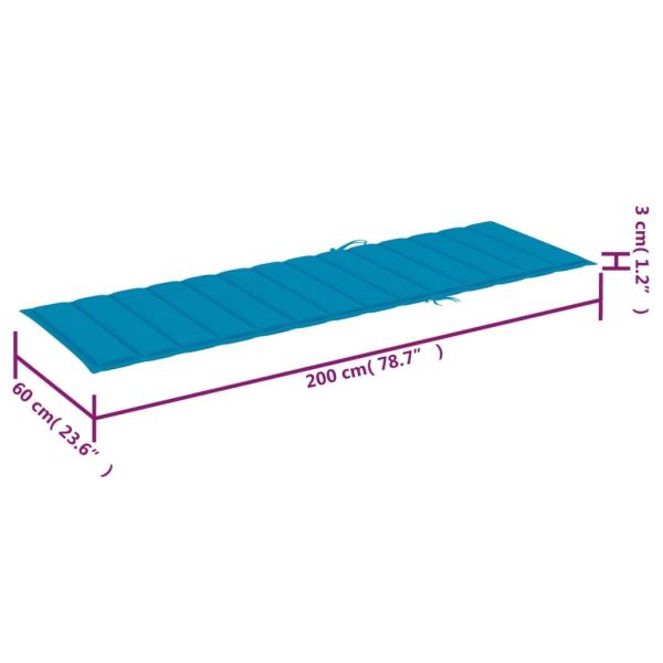 Sonnenliegen 2 Stk. mit Tisch und Auflagen Massivholz Akazie
