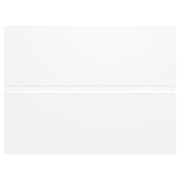 Waschbeckenunterschrank mit Einbaubecken Weiß Holzwerkstoff