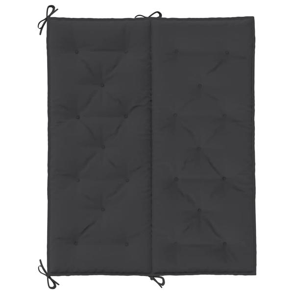 Gartenbank-Auflage Schwarz 120x(50+50)x7 cm Oxford-Gewebe
