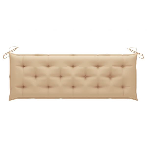 Gartenbank-Auflagen 2 Stk. Beige 150x50x7 cm Oxford-Gewebe